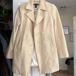 Banana Republic tan pea coat